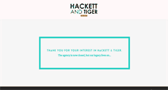Desktop Screenshot of hackettandtiger.com